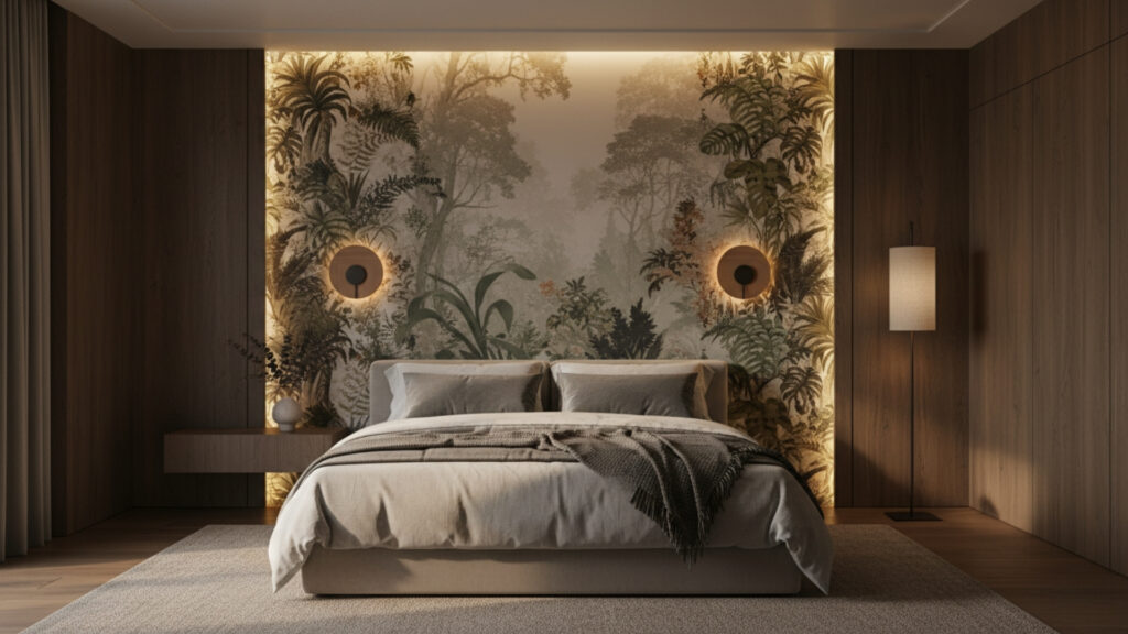 Botanical Wallpaper for a Statement Forest Feature Wall