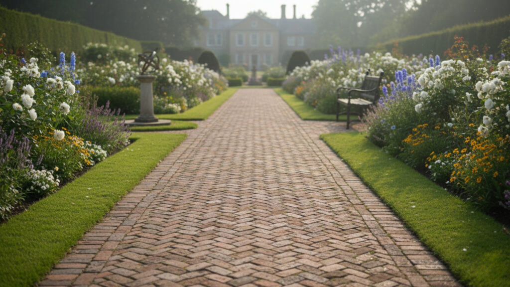 Brick Walkway Design Ideas for Classic Garden Charm