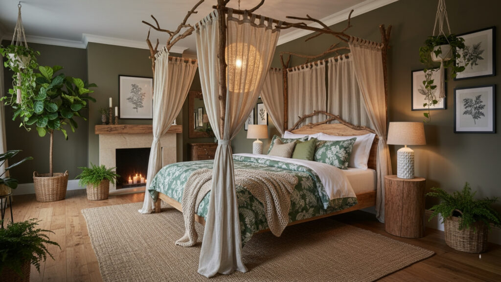 Canopy Beds for a Dreamy Woodland Escape