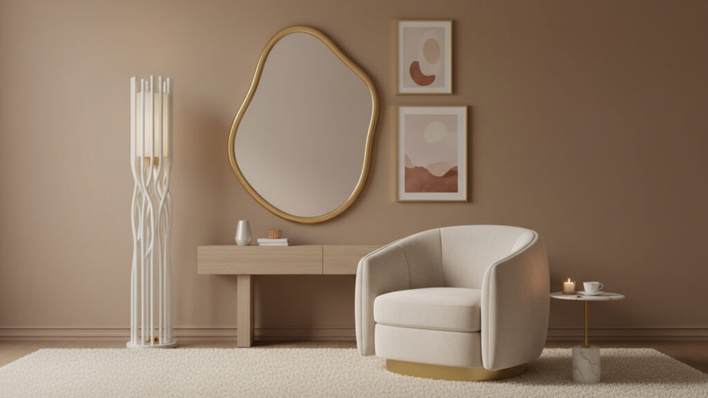 Chic Women Cave Ideas Using Statement Accent Pieces