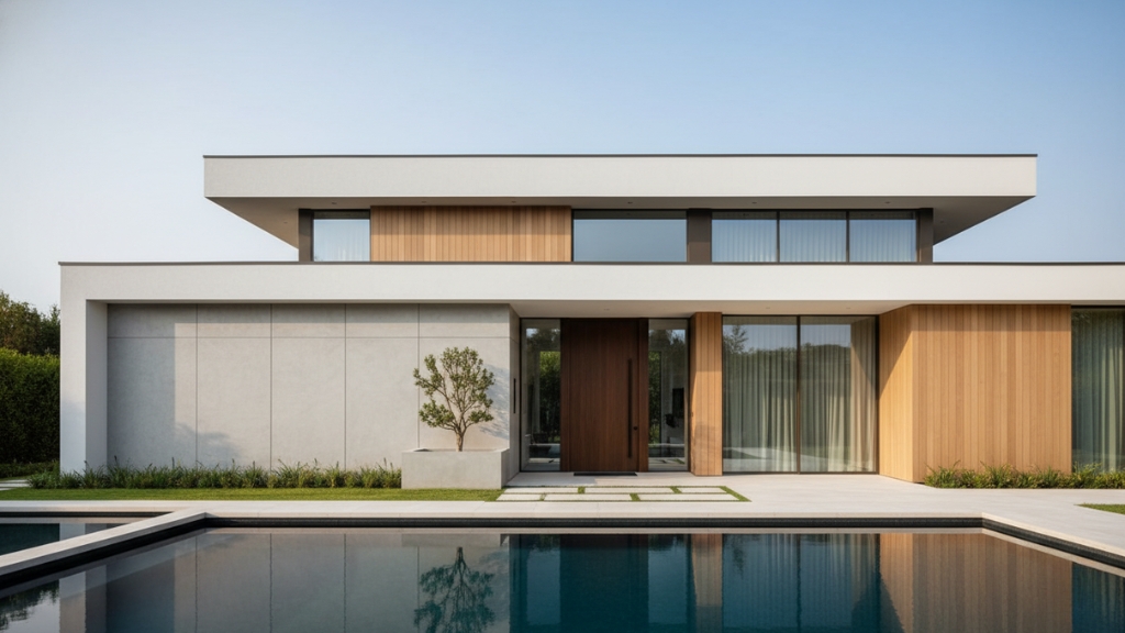 clean architectural lines for a contemporary look