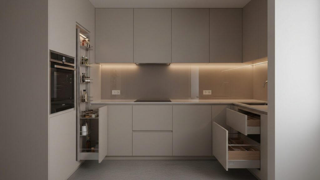 Compact Kitchen Designs with Smart Layouts