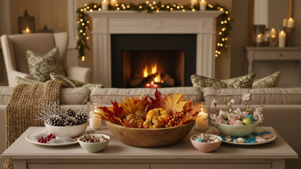 Creating Seasonal Decor Using Bowls and Plates