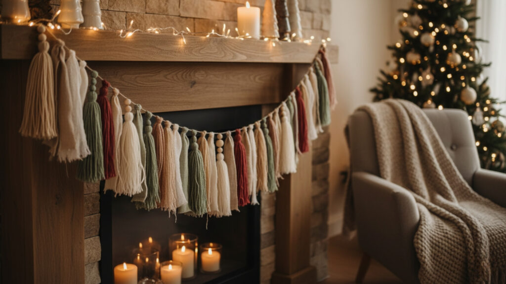 DIY Fabric and Tassel Garland for Boho Charm