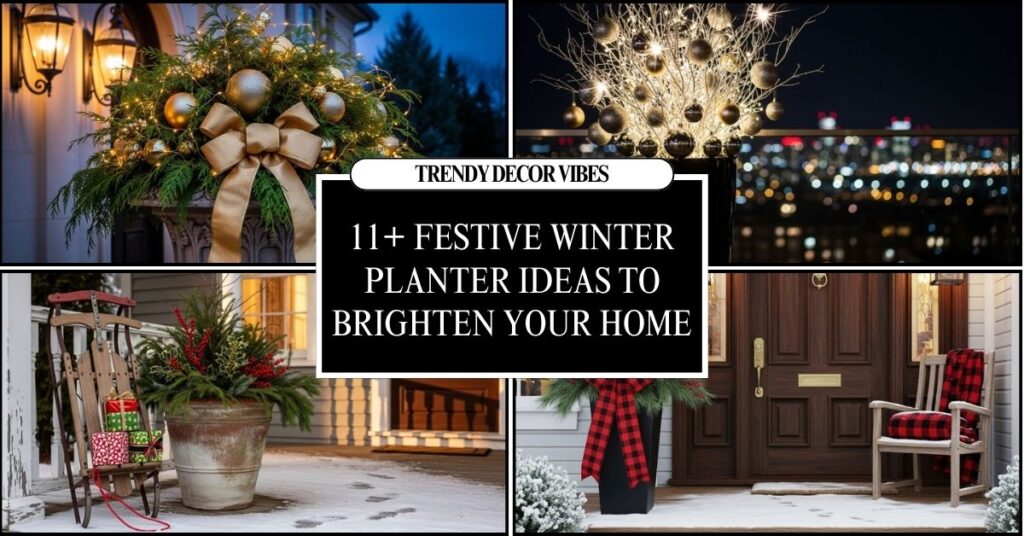 festive winter planter ideas