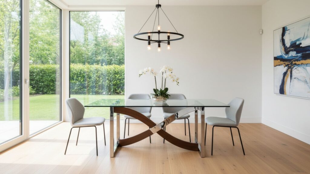 Glass Dining Tables for a Light and Airy Look
