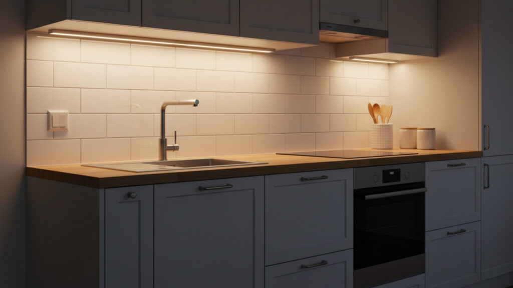 Integrating Under-Cabinet Lighting for Ambiance