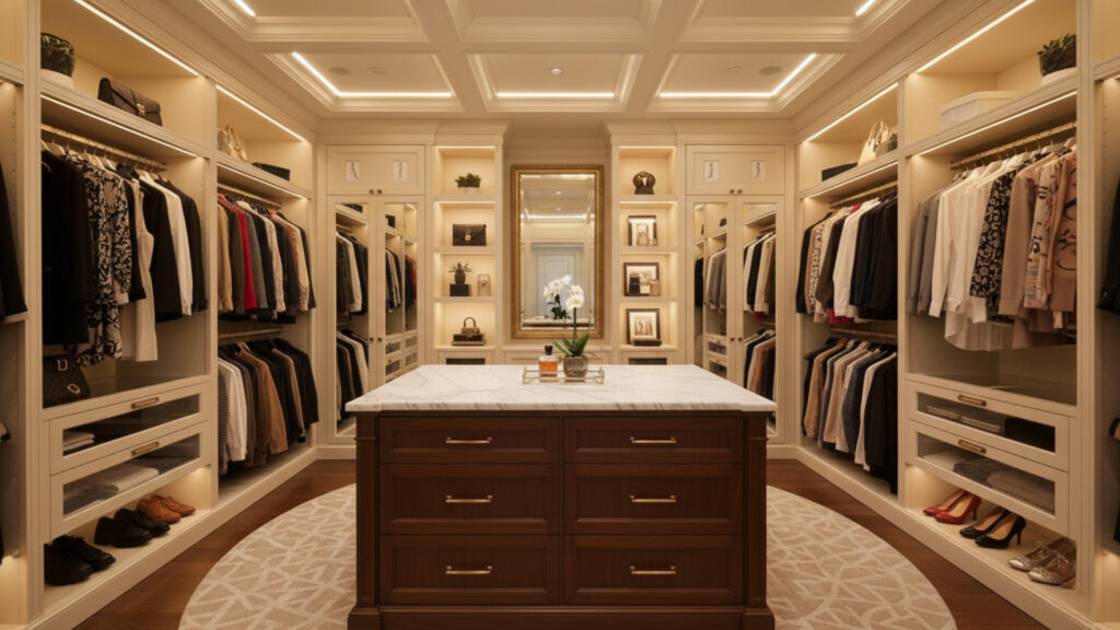 Island-Centered Layout for Luxury Organization