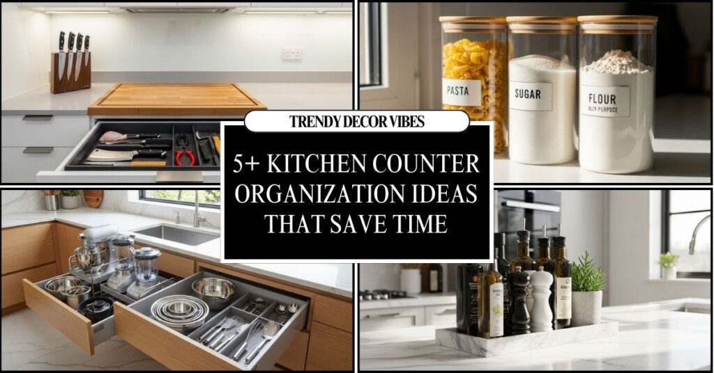 kitchen counter organization ideas