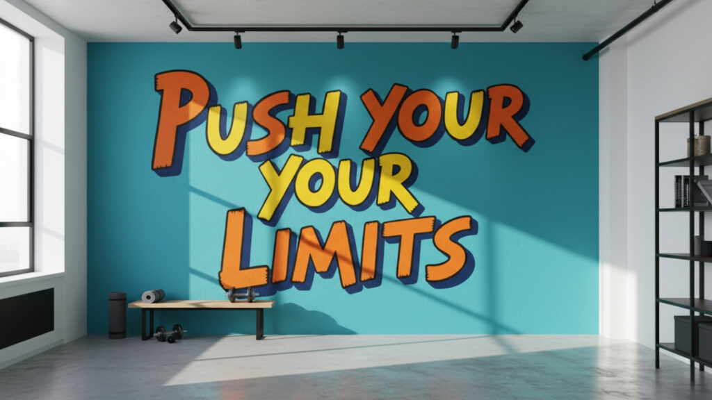 Large-Scale Wall Murals with Positive Messages