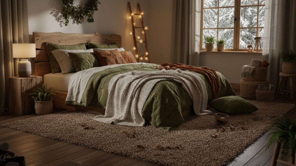 Layered Textures for a Cozy Cabin-Like Ambiance