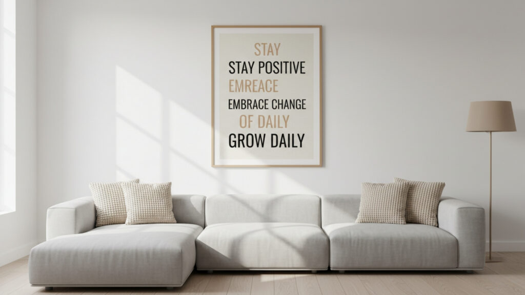 Minimalist Typography Affirmation Wall Designs