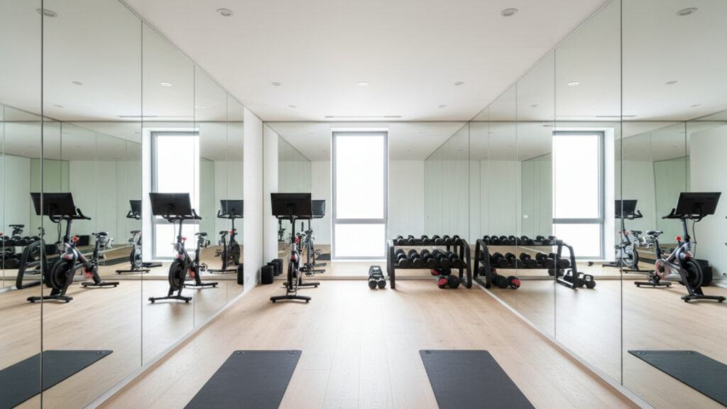 Mirror Placement to Improve Home Gym Designs