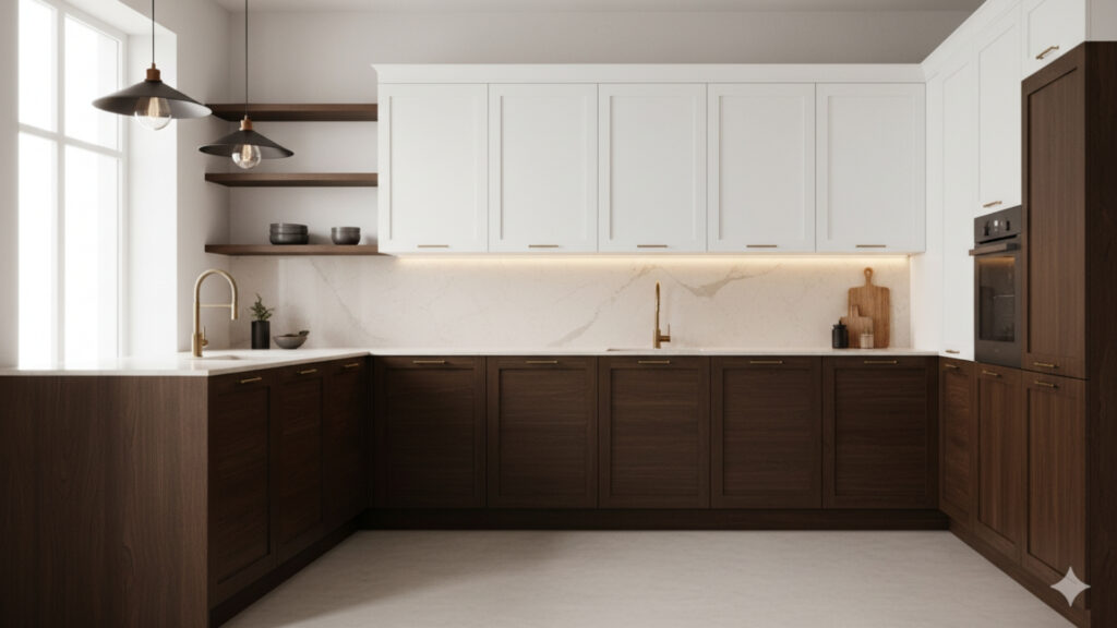 Mixing Finishes for a Designer Contrast