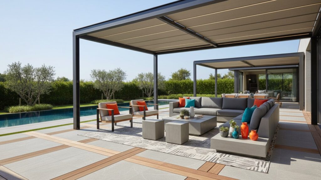 modern patio designs to enhance backyard functionality