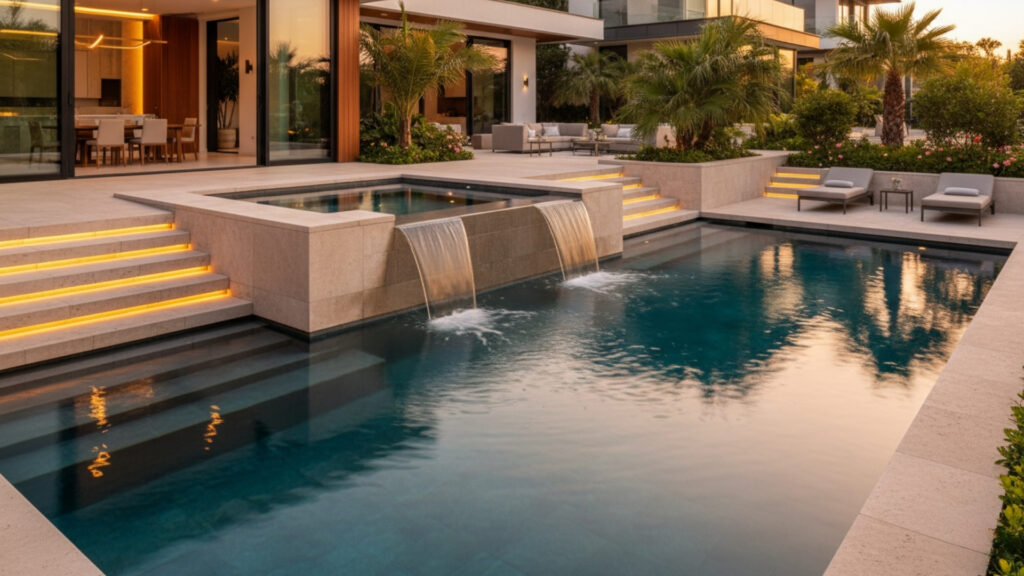 Multi-Level Pool and Spa Layouts for Versatile Backyards