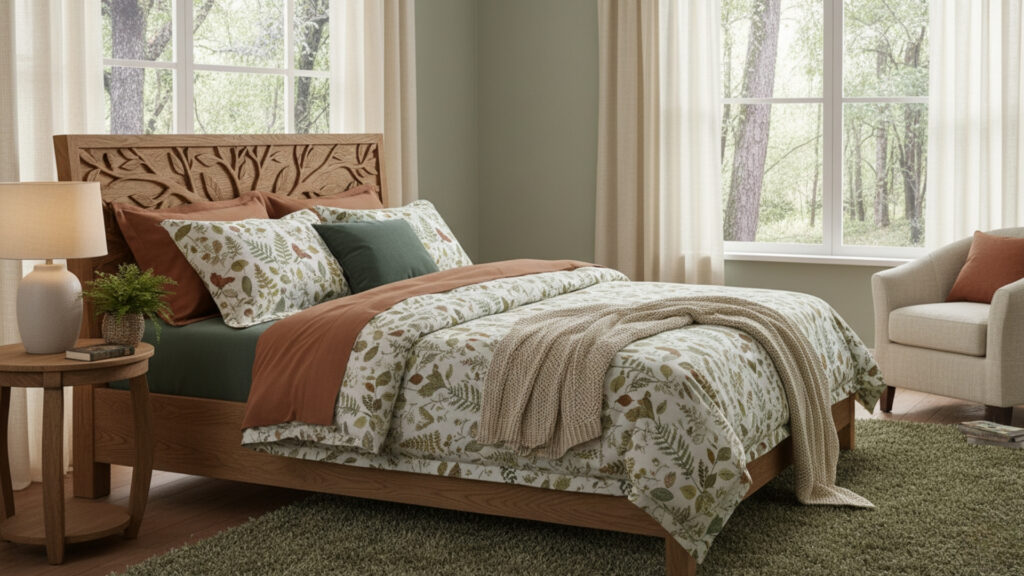Nature-Inspired Bedding for a Harmonious Design