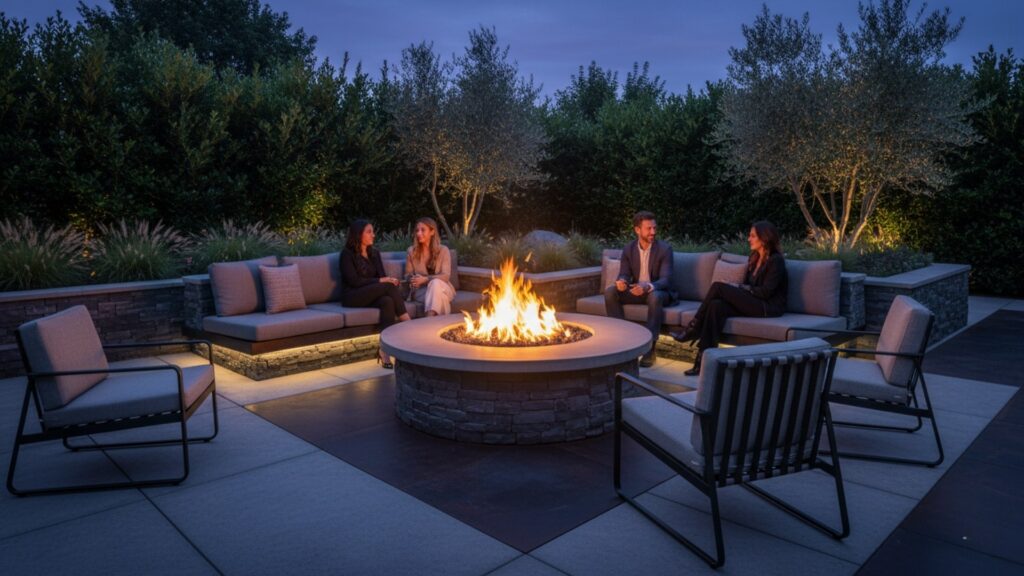 outdoor fire pits for cozy evening gatherings