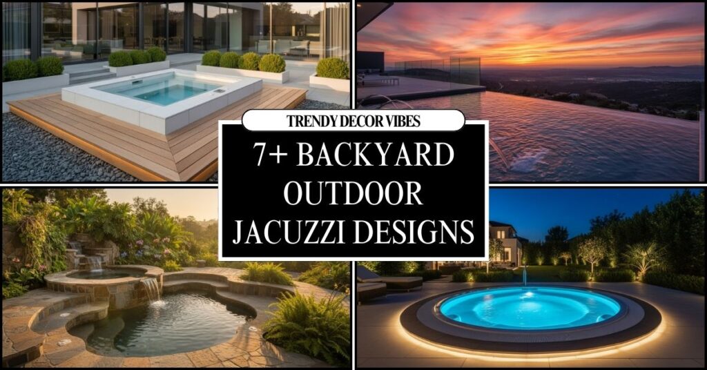 Backyard Outdoor Jacuzzi Designs for a Luxurious Experience