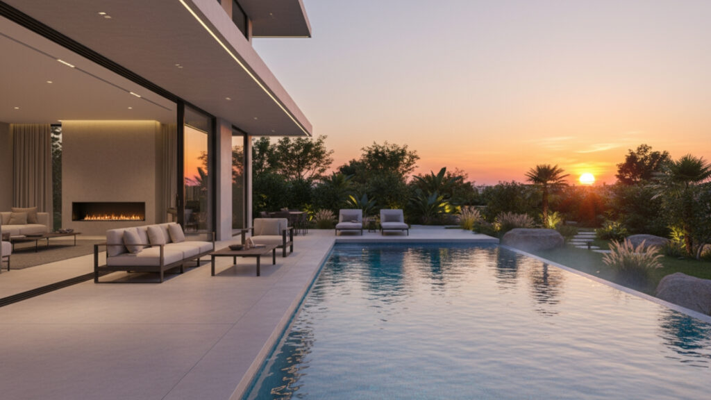 outdoor Living in Beautiful Luxury House Plans