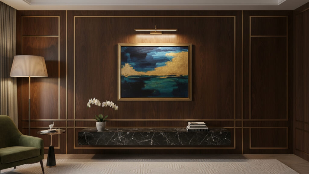 picture lights to showcase artwork or photos