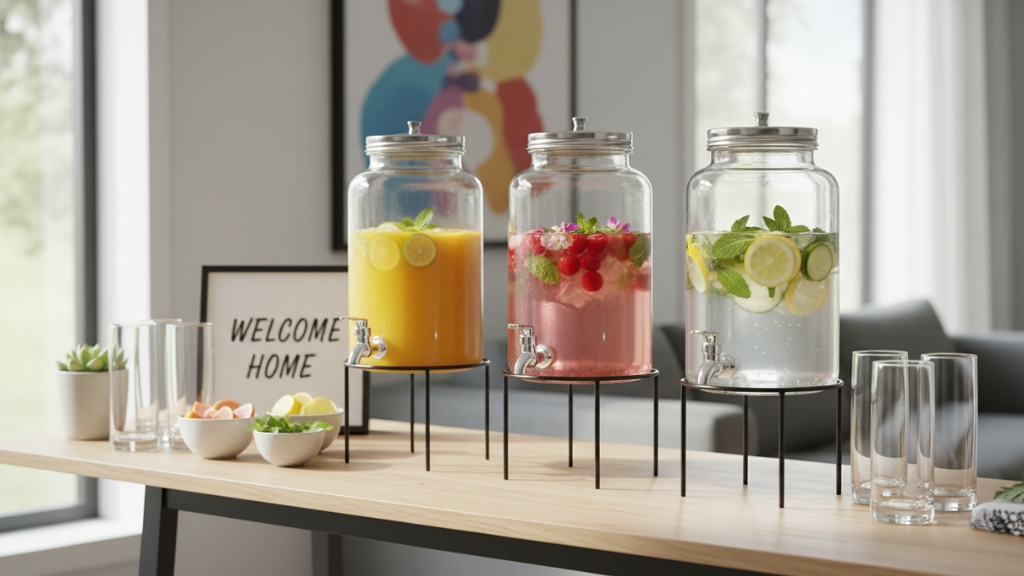 refreshing welcome drinks to greet guests