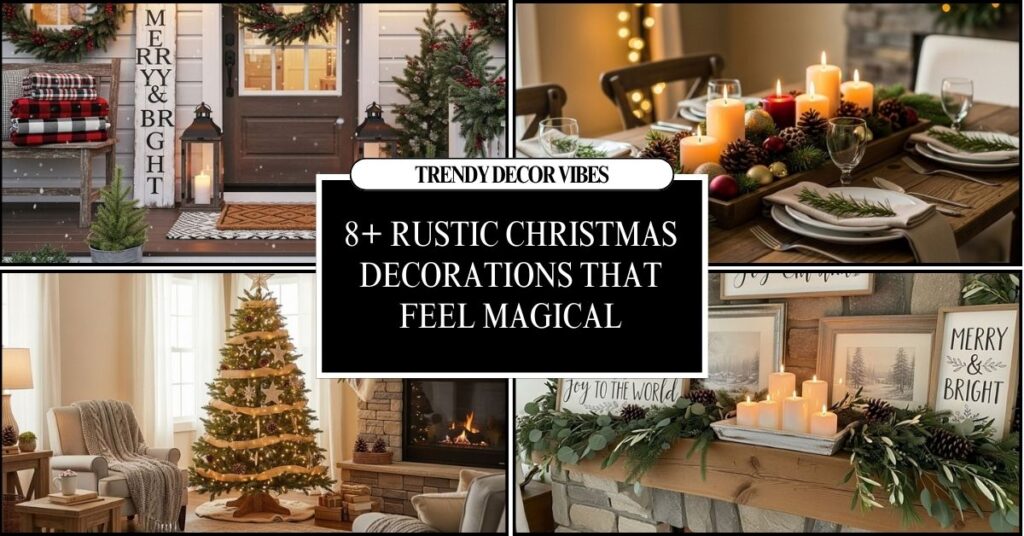 rustic Christmas decorations