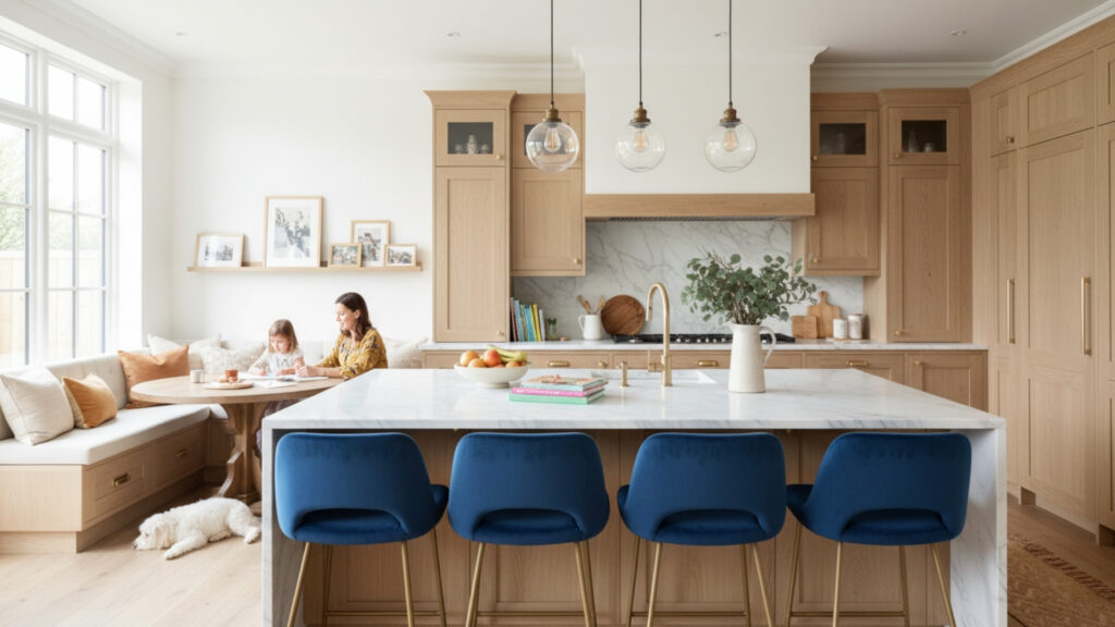 Seating Options That Enhance Kitchen Island Ideas