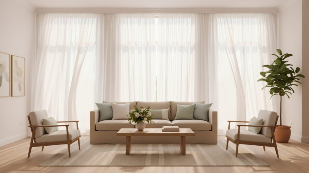 Sheer Curtains for Soft Natural Light Flow