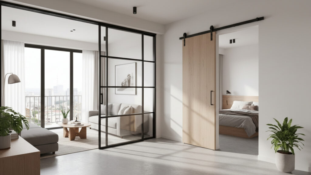 Sliding Doors to Save Valuable Floor Space