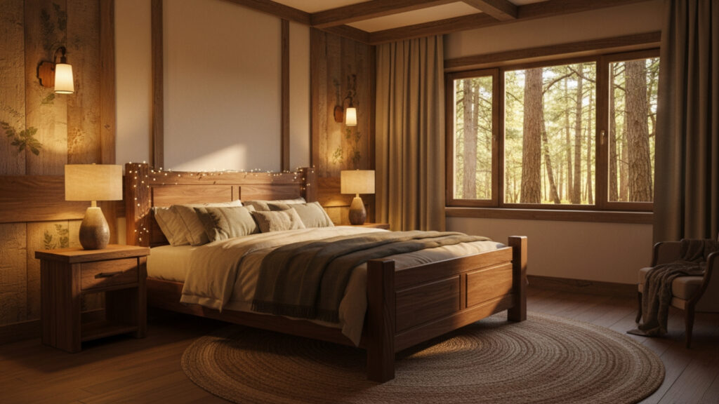 Soft Ambient Lighting for a Warm Woodland Glow