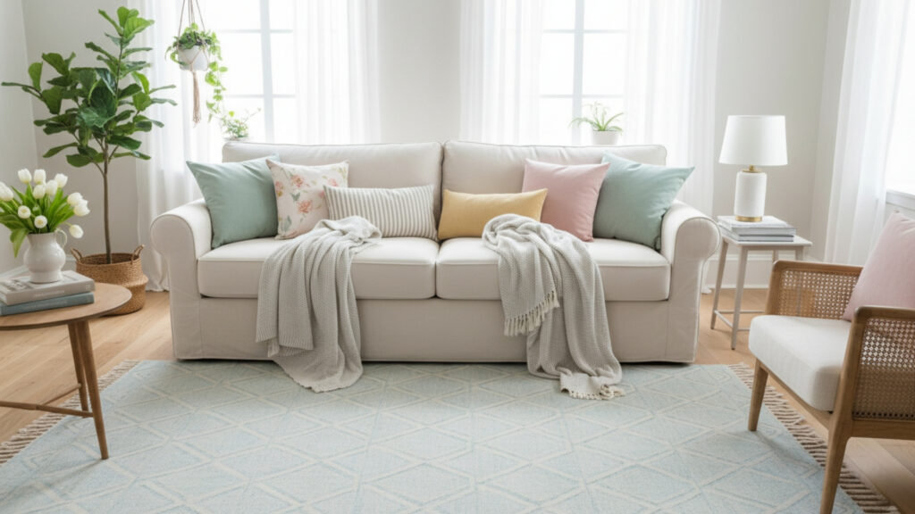 Spring Home Decor for Living Room Comfort
