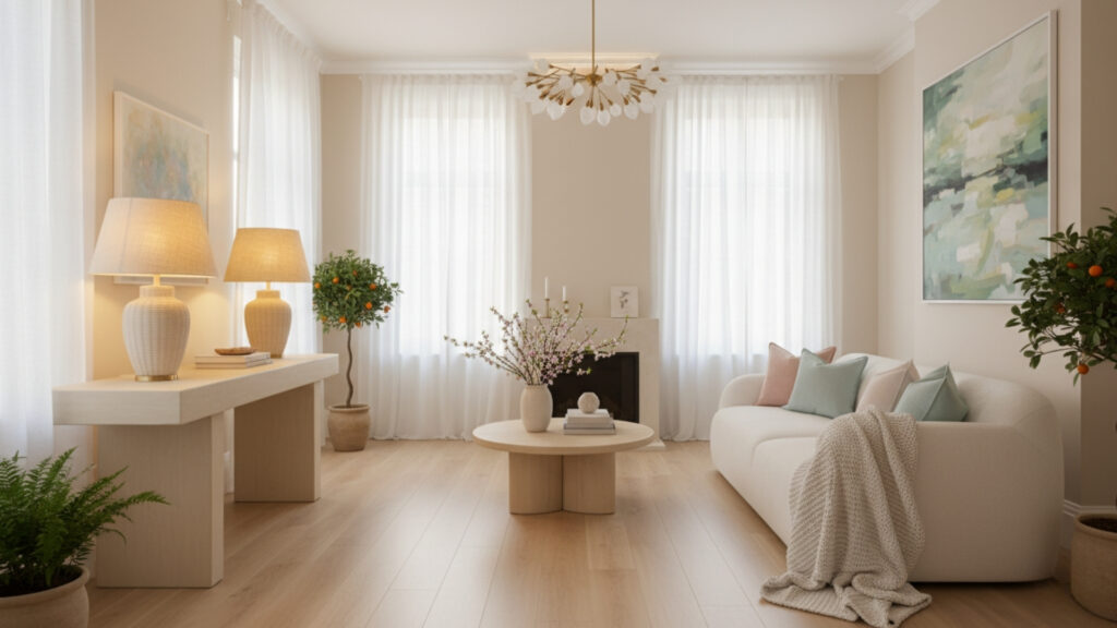 Spring Home Decor With Soft and Natural Lighting