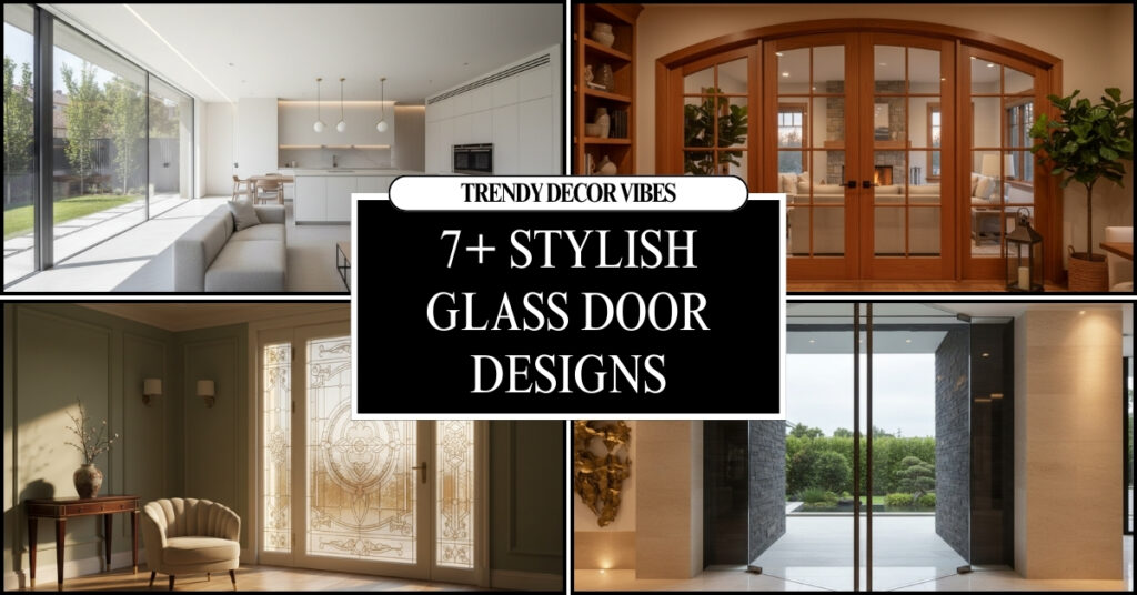 stylish glass door designs
