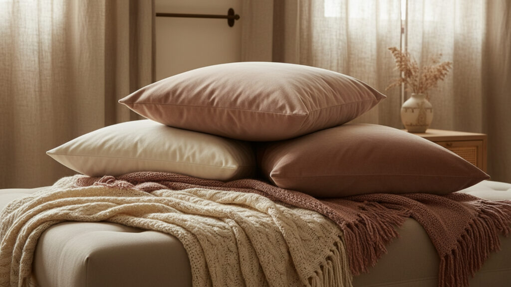 Textures and Fabrics in Chic Women's Cave Ideas