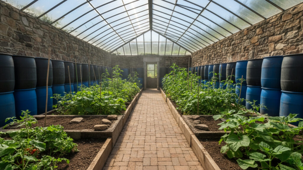 Thermal Mass Storage for Consistent Internal Warmth