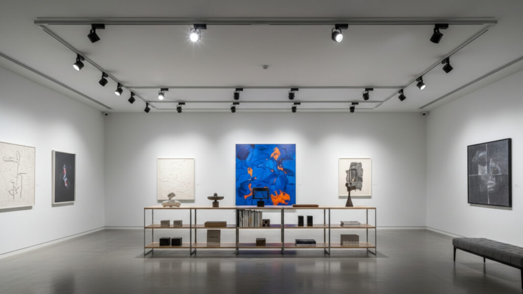 track and rail lighting for gallery like effect