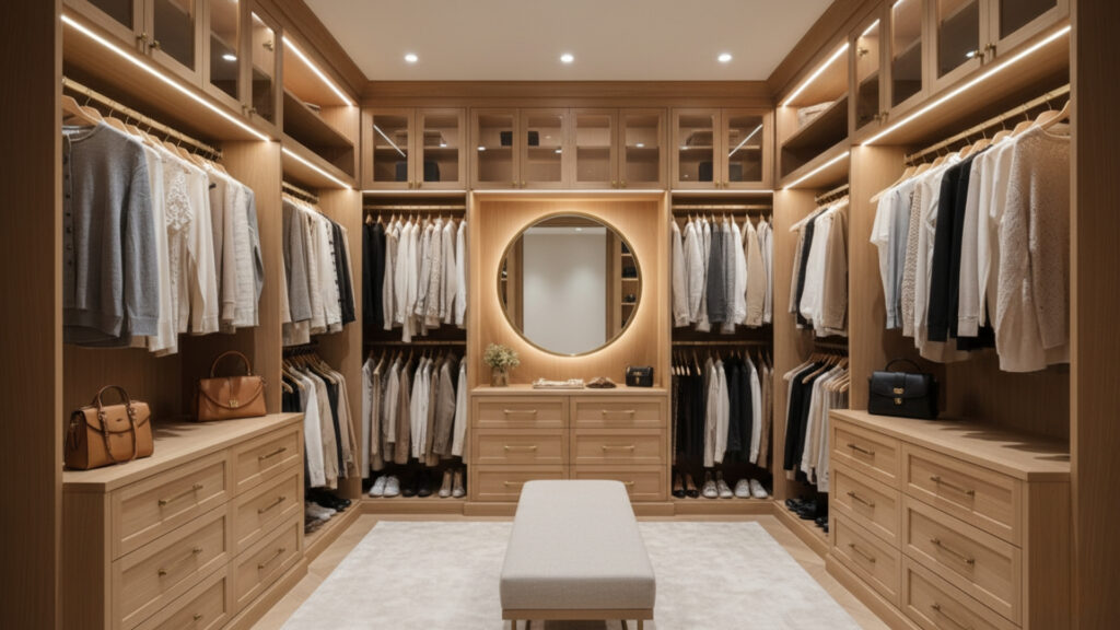 U-Shaped Layout for Maximum Wall Utilization