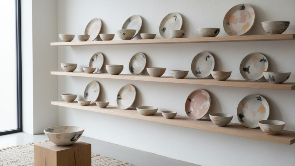 Using Handmade Bowls and Plates as Statement Decor