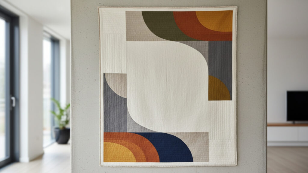 using negative space effectively in abstract quilt designs
