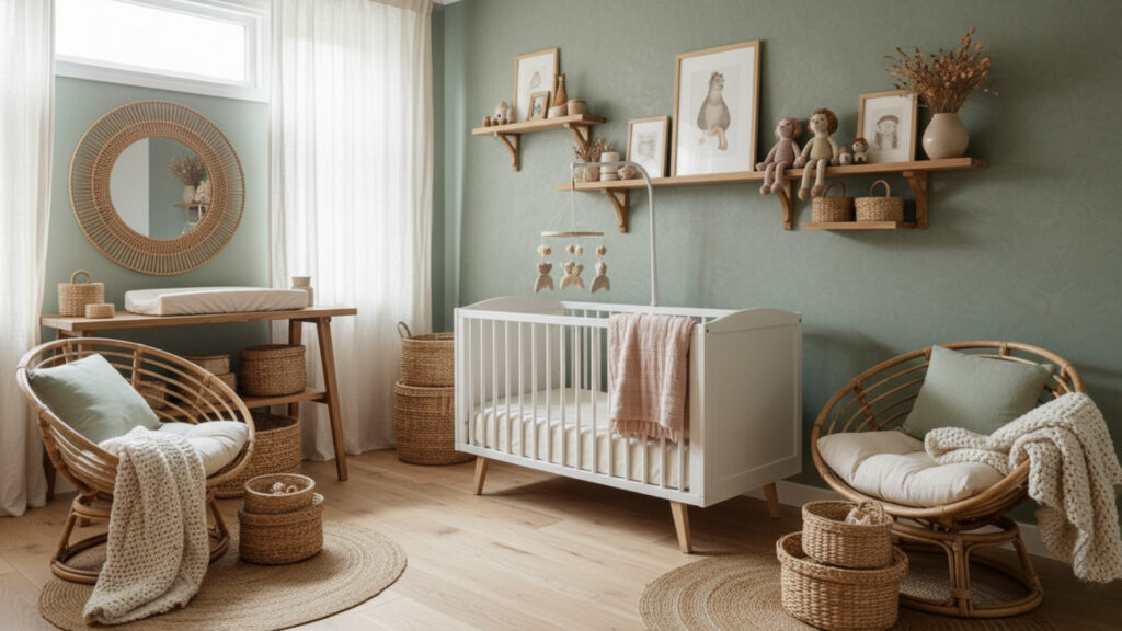 Wicker or Rattan Accents for Warmth