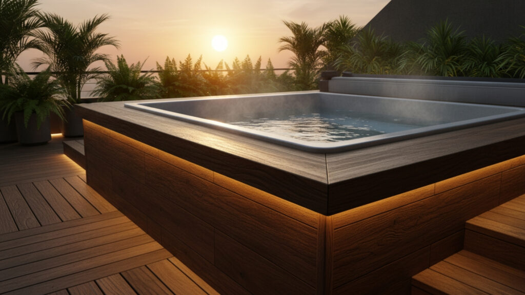 Wooden Frame Jacuzzis for Warmth and Charm