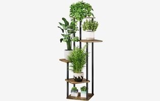 5 Tier Indoor Metal Flower Shelf for Multiple Plants