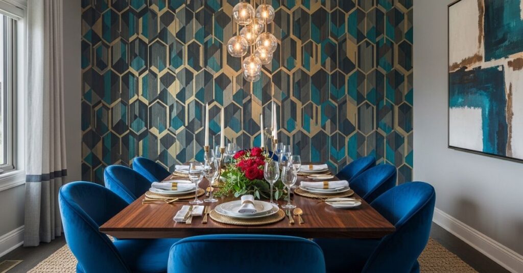 Accent Wall with Wallpaper