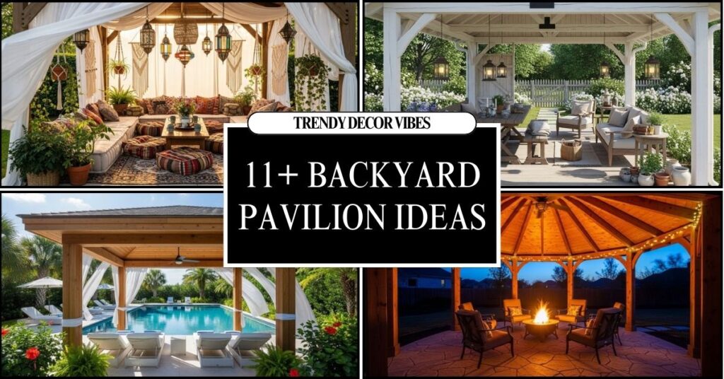Backyard Pavilion Ideas That Boost Your Home’s Charm