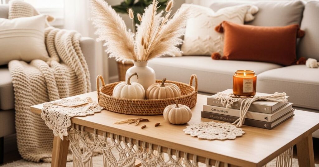 Boho Autumn Coffee Table Vibes