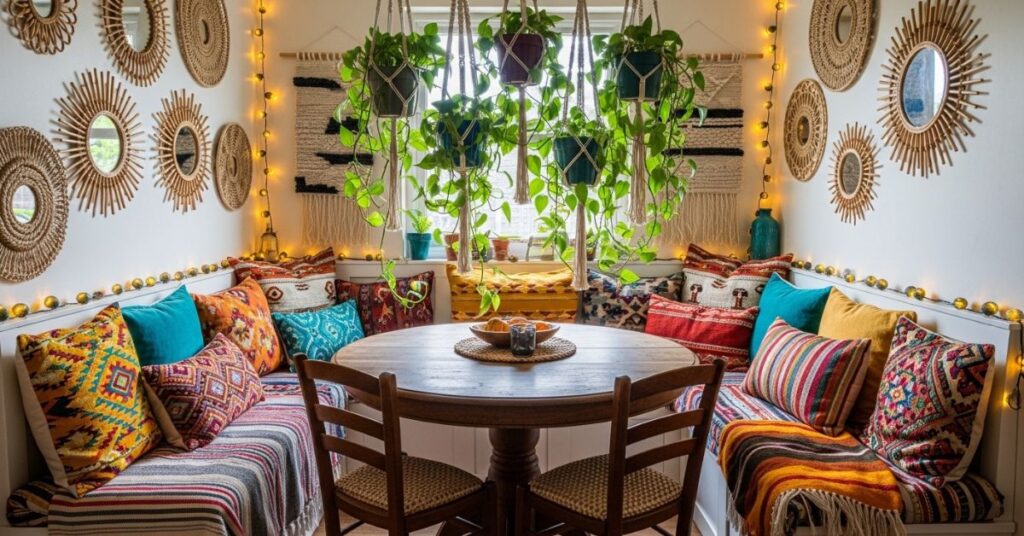 Boho-Inspired Cozy Dining Nook