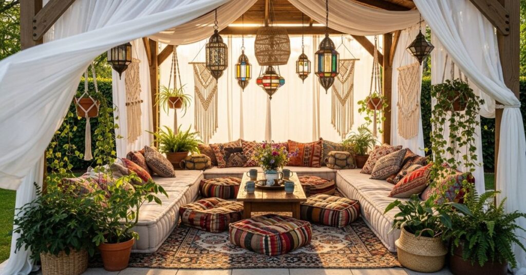 Boho-Style Backyard Pavilion