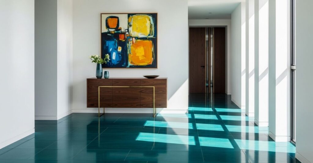 Bold Color Flooring Make a Statement