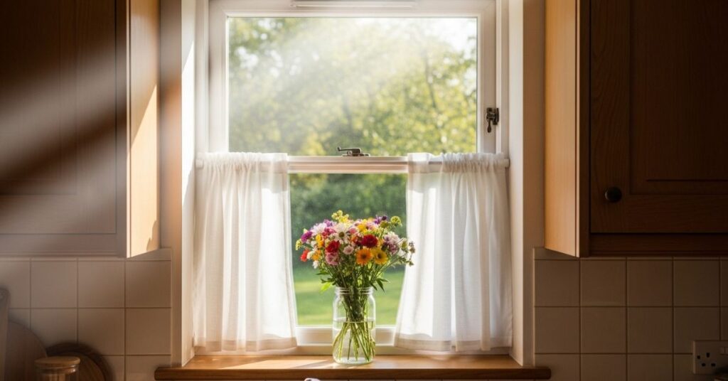 Cafe Curtains for a Cozy Kitchen Touch
